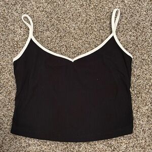 Princess Polly Black & White Tank Top